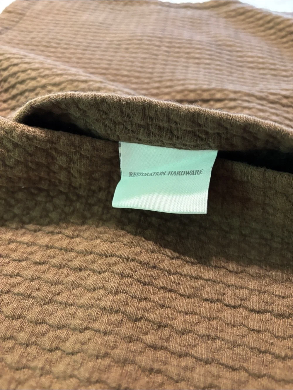 Restoration Hardware Chocolate Brown toss pillow cover
